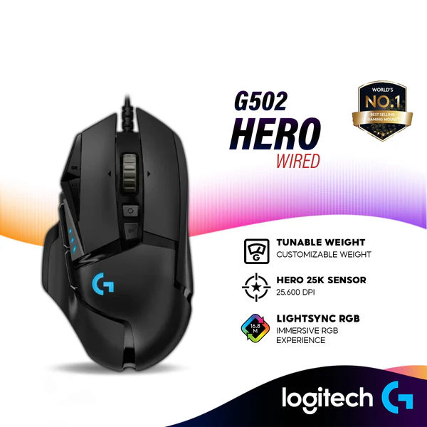 SHOPIFY_0c4ab0b4-651d-461e-9b14-5749b3f5f73b.webp Logitech G502 HERO High Performance Wired Gaming Mouse